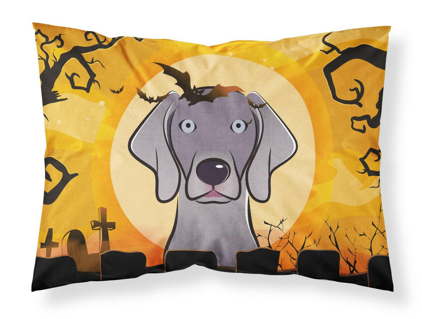 Halloween Weimaraner Standard Pillowcase Lightweight Super Soft Easy Care Decorative Artwork Pillowcase, Standard