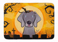 Halloween Weimaraner Memory Foam Kitchen Mat Machine Washable Anti-Fatigue Cushion Comfort Bath or Kitchen Rug