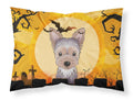 Halloween Yorkie Puppy Standard Pillowcase Lightweight Super Soft Easy Care Decorative Artwork Pillowcase, Standard