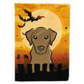 Halloween Chocolate Labrador House Flag 28x40 Porch Sleeve Pole Decorative Outside Yard Banner Artwork Wall Hanging, Polyester