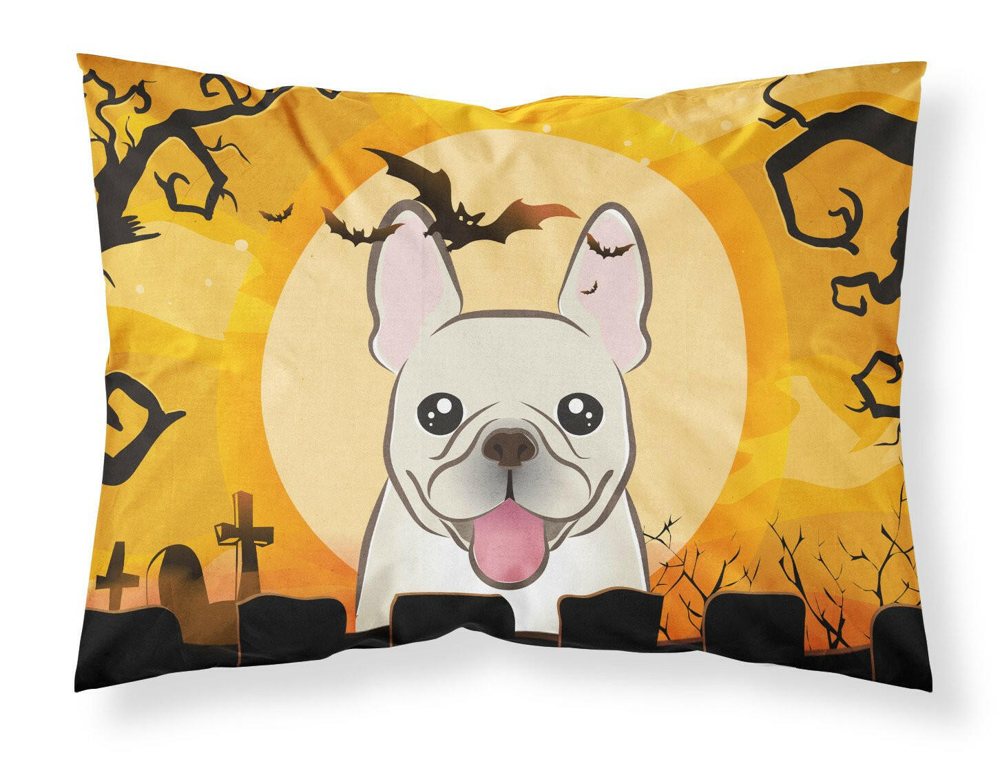 Halloween French Bulldog Standard Pillowcase Lightweight Super Soft Easy Care Decorative Artwork Pillowcase, Standard
