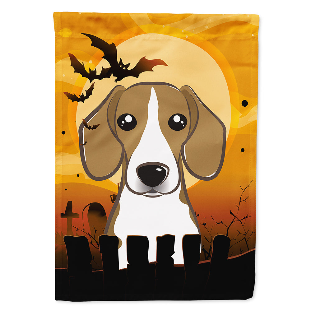 Halloween Beagle House Flag 28x40 Porch Sleeve Pole Decorative Outside Yard Banner Artwork Wall Hanging, Polyester