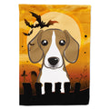 Halloween Beagle House Flag 28x40 Porch Sleeve Pole Decorative Outside Yard Banner Artwork Wall Hanging, Polyester