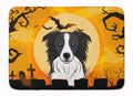 Halloween Border Collie Memory Foam Kitchen Mat Machine Washable Anti-Fatigue Cushion Comfort Bath or Kitchen Rug