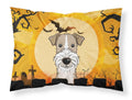 Halloween Wire Haired Fox Terrier Standard Pillowcase Lightweight Super Soft Easy Care Decorative Artwork Pillowcase, Standard