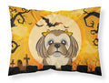 Halloween Chocolate Brown Shih Tzu Standard Pillowcase Lightweight Super Soft Easy Care Decorative Artwork Pillowcase, Standard