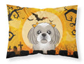 Halloween Gray Silver Shih Tzu Standard Pillowcase Lightweight Super Soft Easy Care Decorative Artwork Pillowcase, Standard