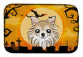 Halloween Chihuahua Dish Drying Mat Absorbent Dish Drying Mat Pad for Kitchen Counter Dish Drainer Mat for Countertop, 14 x 21", Multicolor