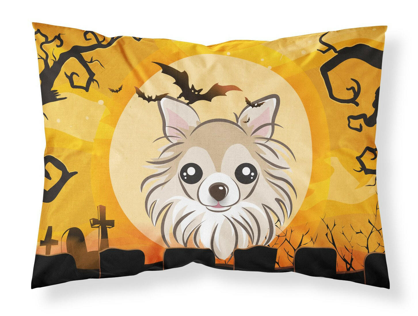 Halloween Chihuahua Standard Pillowcase Lightweight Super Soft Easy Care Decorative Artwork Pillowcase, Standard