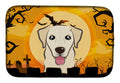 Halloween Golden Retriever Dish Drying Mat Absorbent Dish Drying Mat Pad for Kitchen Counter Dish Drainer Mat for Countertop, 14 x 21", Multicolor
