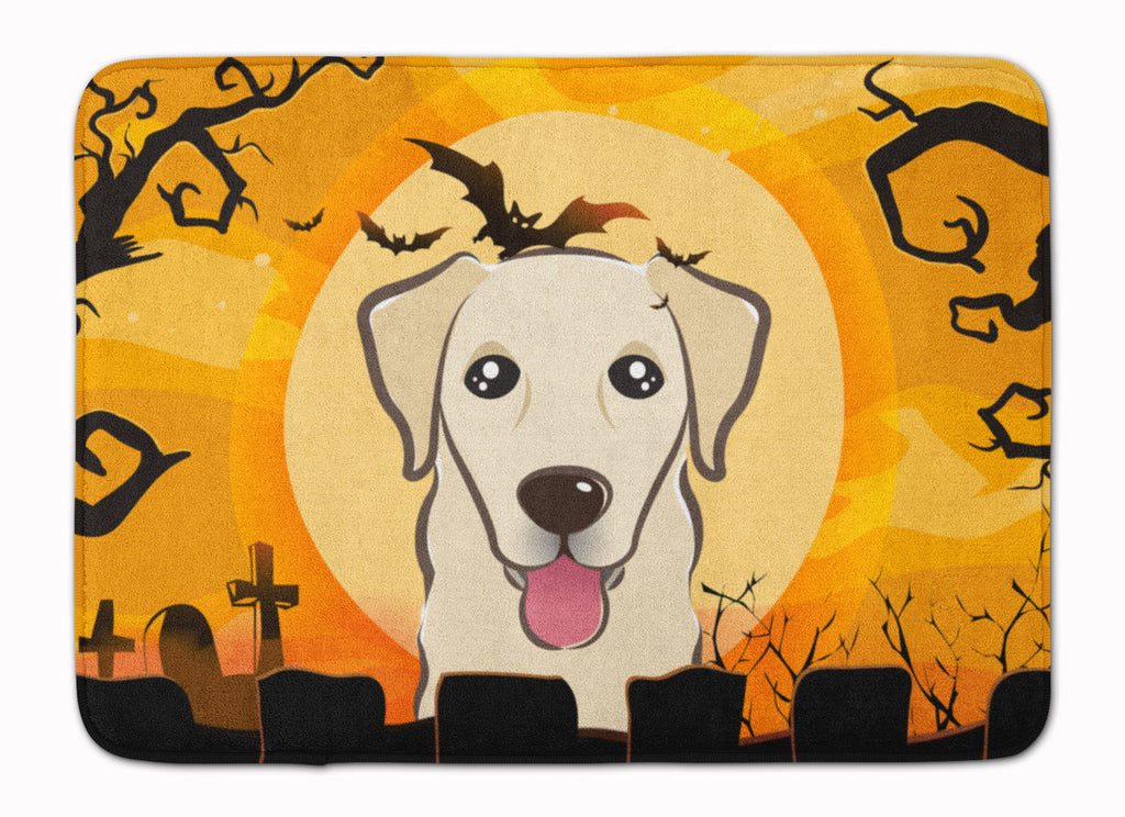Halloween Golden Retriever Memory Foam Kitchen Mat Machine Washable Anti-Fatigue Cushion Comfort Bath or Kitchen Rug