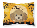 Halloween Chocolate Brown Poodle Standard Pillowcase Lightweight Super Soft Easy Care Decorative Artwork Pillowcase, Standard