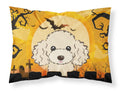 Halloween Buff Poodle Standard Pillowcase Lightweight Super Soft Easy Care Decorative Artwork Pillowcase, Standard