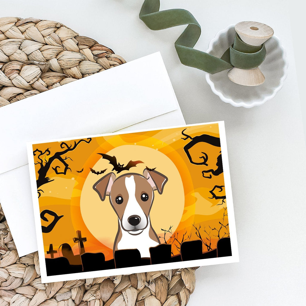 Halloween Jack Russell Terrier Greeting Cards Pack of 8 Blank Cards with Envelopes Whimsical A7 Size 5x7