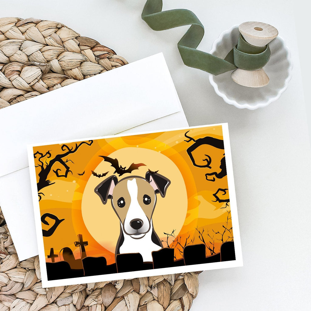 Halloween Jack Russell Terrier Greeting Cards Pack of 8 Blank Cards with Envelopes Whimsical A7 Size 5x7