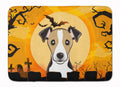 Halloween Jack Russell Terrier Memory Foam Kitchen Mat Machine Washable Anti-Fatigue Cushion Comfort Bath or Kitchen Rug