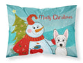 Snowman with Westie Standard Pillowcase Lightweight Super Soft Easy Care Decorative Artwork Pillowcase, Standard