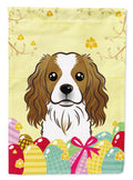 Cavalier Spaniel Easter Egg Hunt House Flag 28x40 Porch Sleeve Pole Decorative Outside Yard Banner Artwork Wall Hanging, Polyester