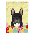 French Bulldog Easter Egg Hunt House Flag 28x40 Porch Sleeve Pole Decorative Outside Yard Banner Artwork Wall Hanging, Polyester