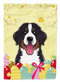 Bernese Mountain Dog Easter Egg Hunt House Flag 28x40 Porch Sleeve Pole Decorative Outside Yard Banner Artwork Wall Hanging, Polyester