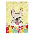 French Bulldog Easter Egg Hunt House Flag 28x40 Porch Sleeve Pole Decorative Outside Yard Banner Artwork Wall Hanging, Polyester