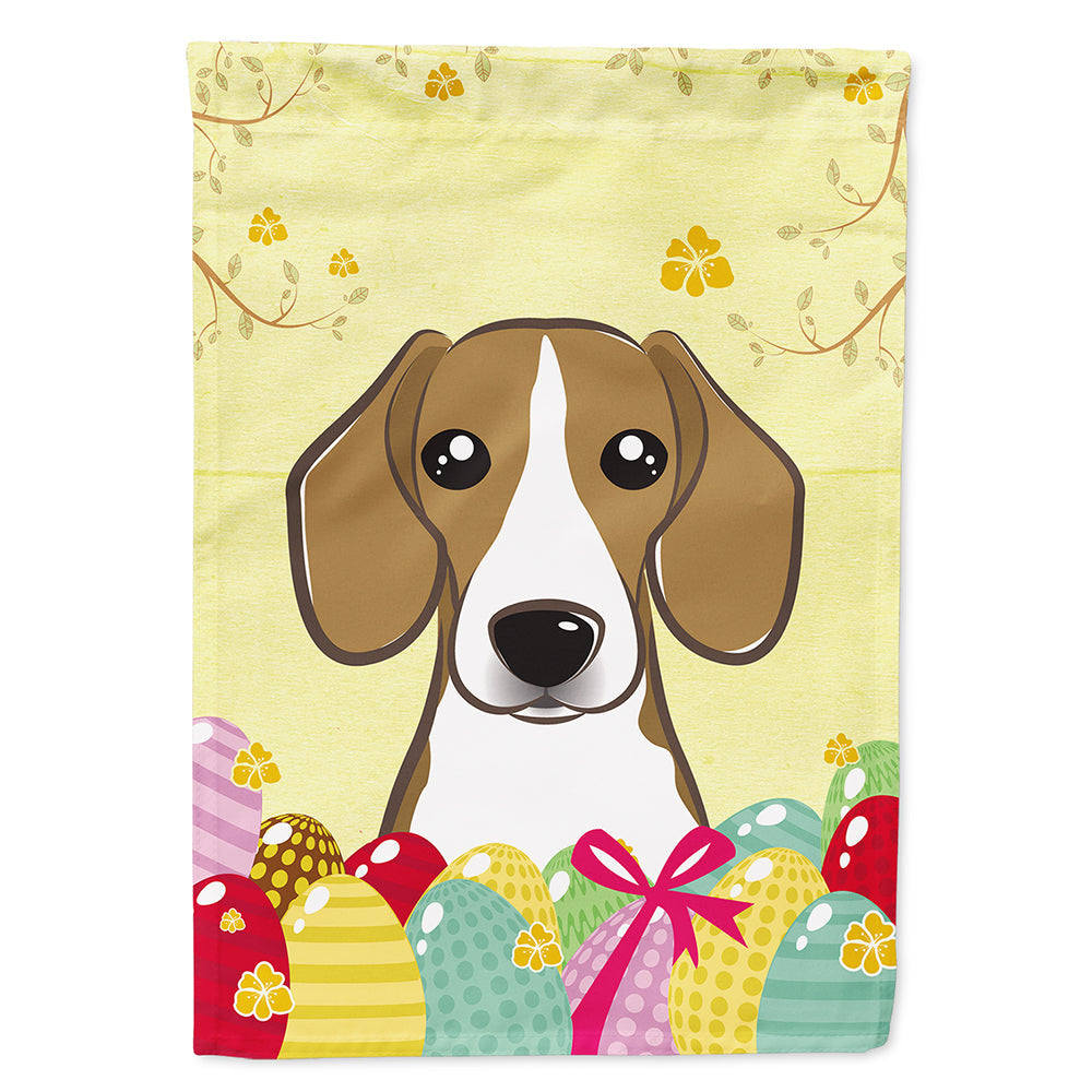 Beagle Easter Egg Hunt House Flag 28x40 Porch Sleeve Pole Decorative Outside Yard Banner Artwork Wall Hanging, Polyester