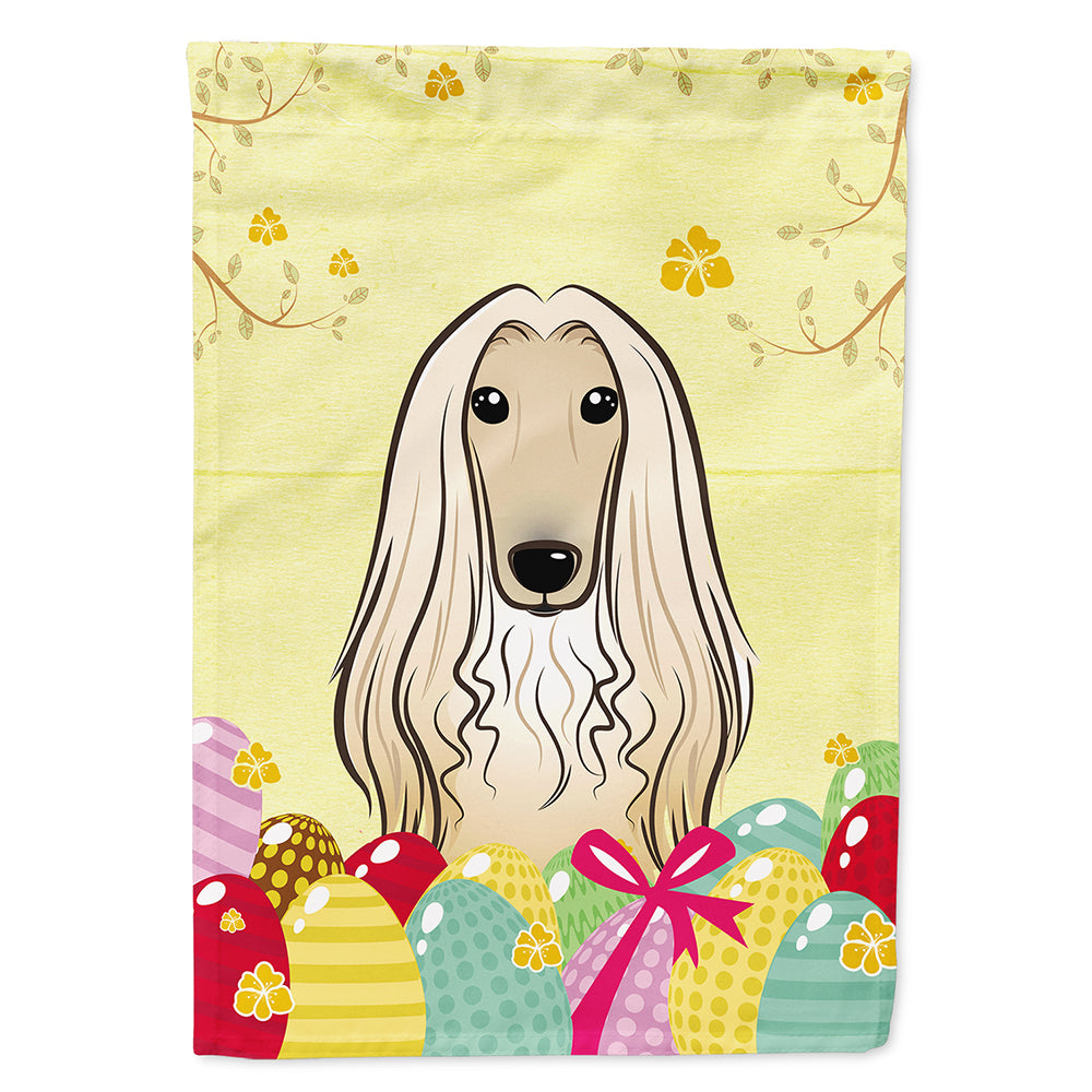 Afghan Hound Easter Egg Hunt House Flag 28x40 Porch Sleeve Pole Decorative Outside Yard Banner Artwork Wall Hanging, Polyester