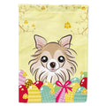 Chihuahua Easter Egg Hunt House Flag 28x40 Porch Sleeve Pole Decorative Outside Yard Banner Artwork Wall Hanging, Polyester