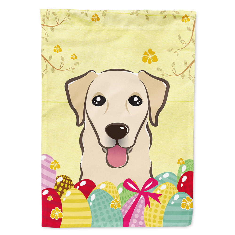 Golden Retriever Easter Egg Hunt House Flag 28x40 Porch Sleeve Pole Decorative Outside Yard Banner Artwork Wall Hanging, Polyester