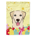 Golden Retriever Easter Egg Hunt House Flag 28x40 Porch Sleeve Pole Decorative Outside Yard Banner Artwork Wall Hanging, Polyester