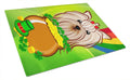 Cutting Board Tempered Glass Kitchen Cutting Surface, Heat Resistant Chopping, Non-Slip Feet, Food Prep & Serving