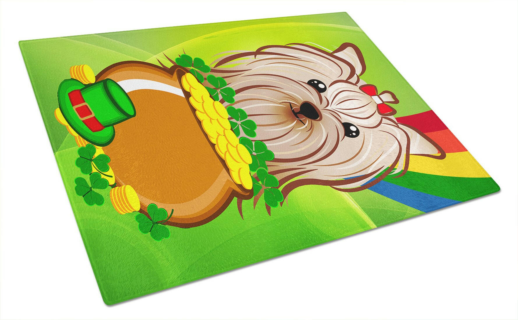 Cutting Board Tempered Glass Kitchen Cutting Surface, Heat Resistant Chopping, Non-Slip Feet, Food Prep & Serving