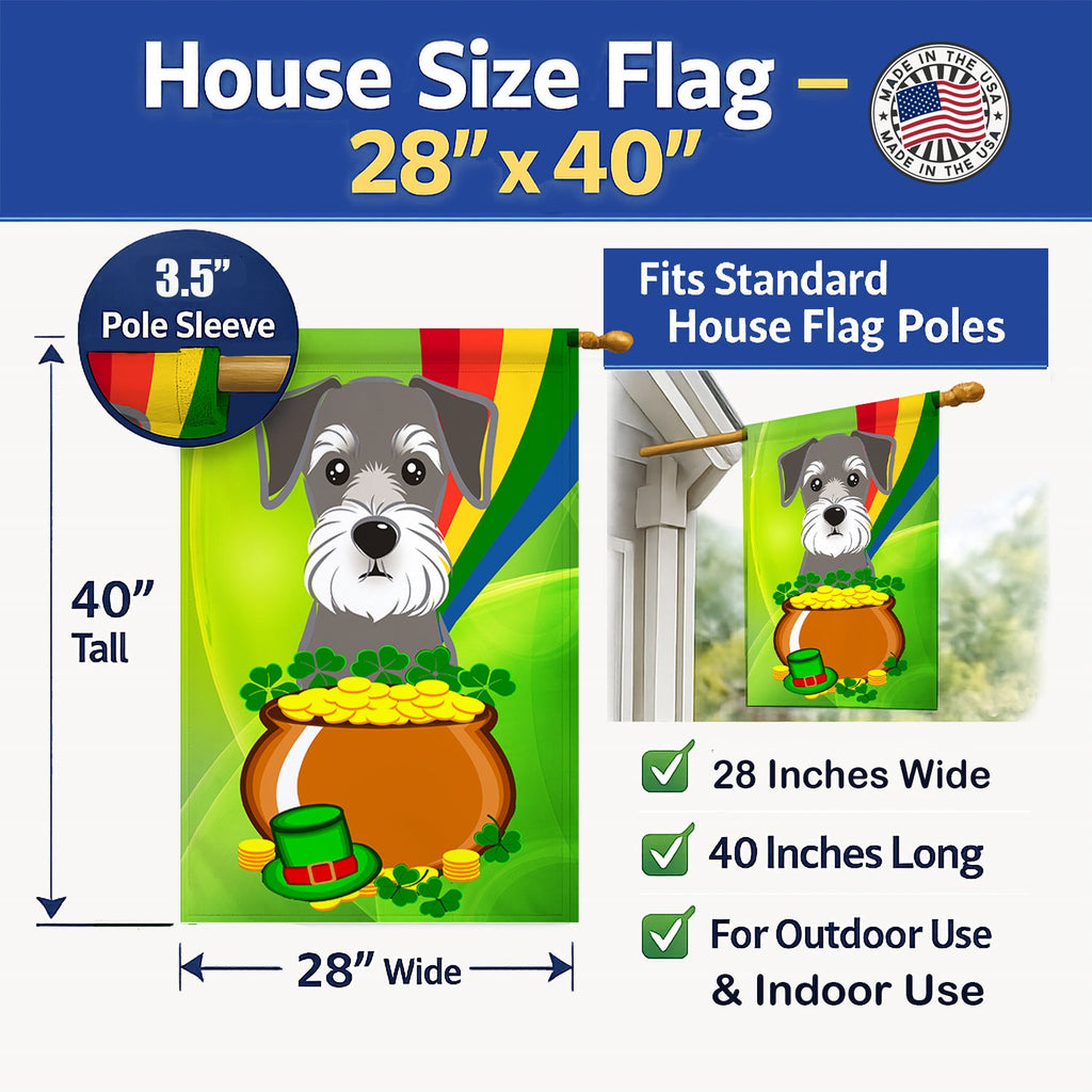 House Flag 28x40 Porch Sleeve Pole Decorative Outside Yard Banner Artwork Wall Hanging, Polyester