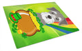 Cutting Board Tempered Glass Kitchen Cutting Surface, Heat Resistant Chopping, Non-Slip Feet, Food Prep & Serving