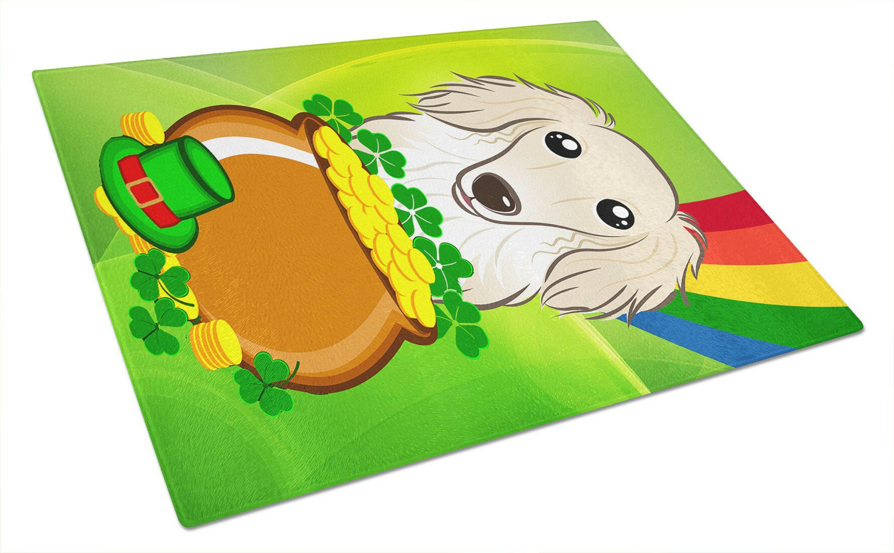 Cutting Board Tempered Glass Kitchen Cutting Surface, Heat Resistant Chopping, Non-Slip Feet, Food Prep & Serving