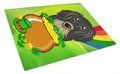Cutting Board Tempered Glass Kitchen Cutting Surface, Heat Resistant Chopping, Non-Slip Feet, Food Prep & Serving