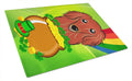 Cutting Board Tempered Glass Kitchen Cutting Surface, Heat Resistant Chopping, Non-Slip Feet, Food Prep & Serving