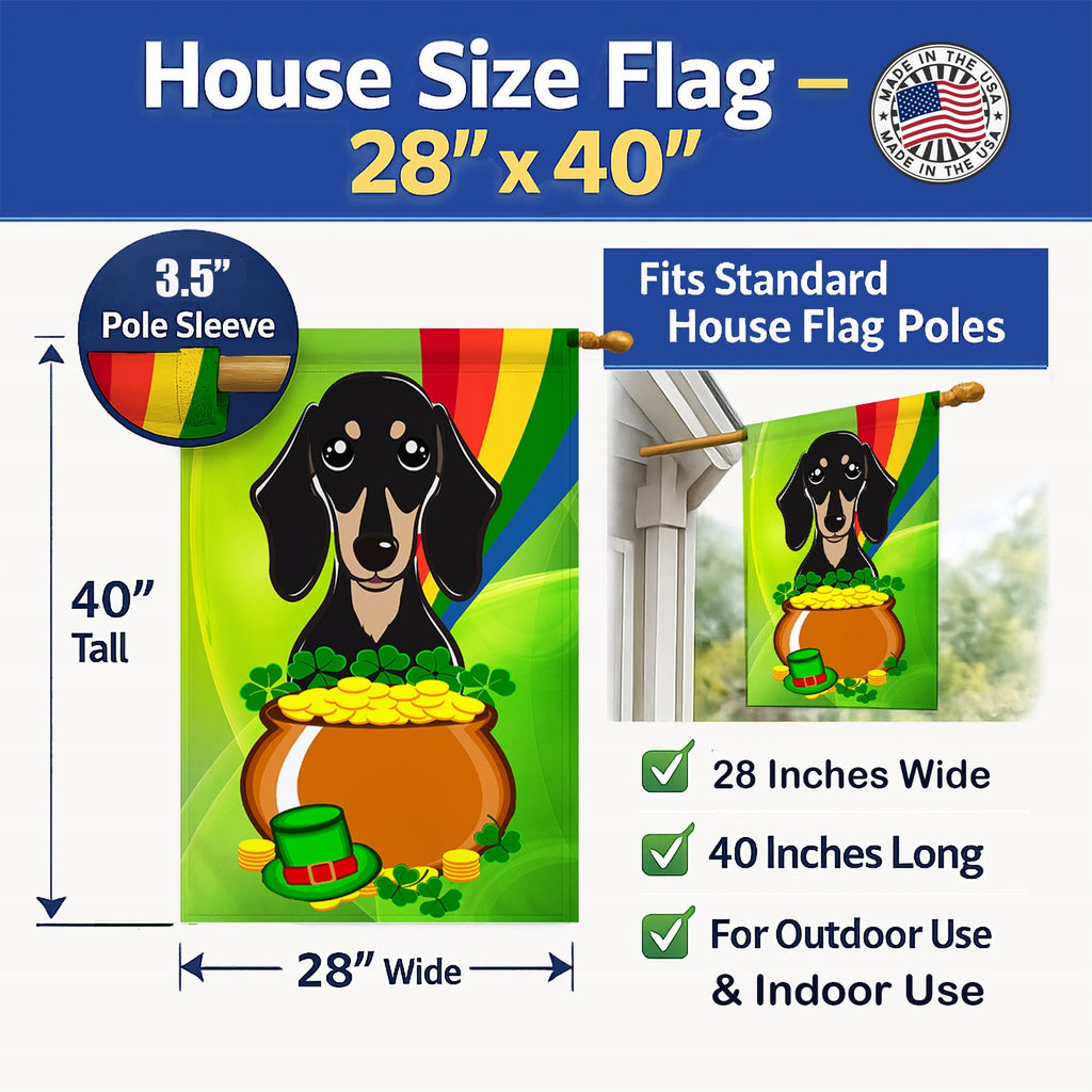 House Flag 28x40 Porch Sleeve Pole Decorative Outside Yard Banner Artwork Wall Hanging, Polyester