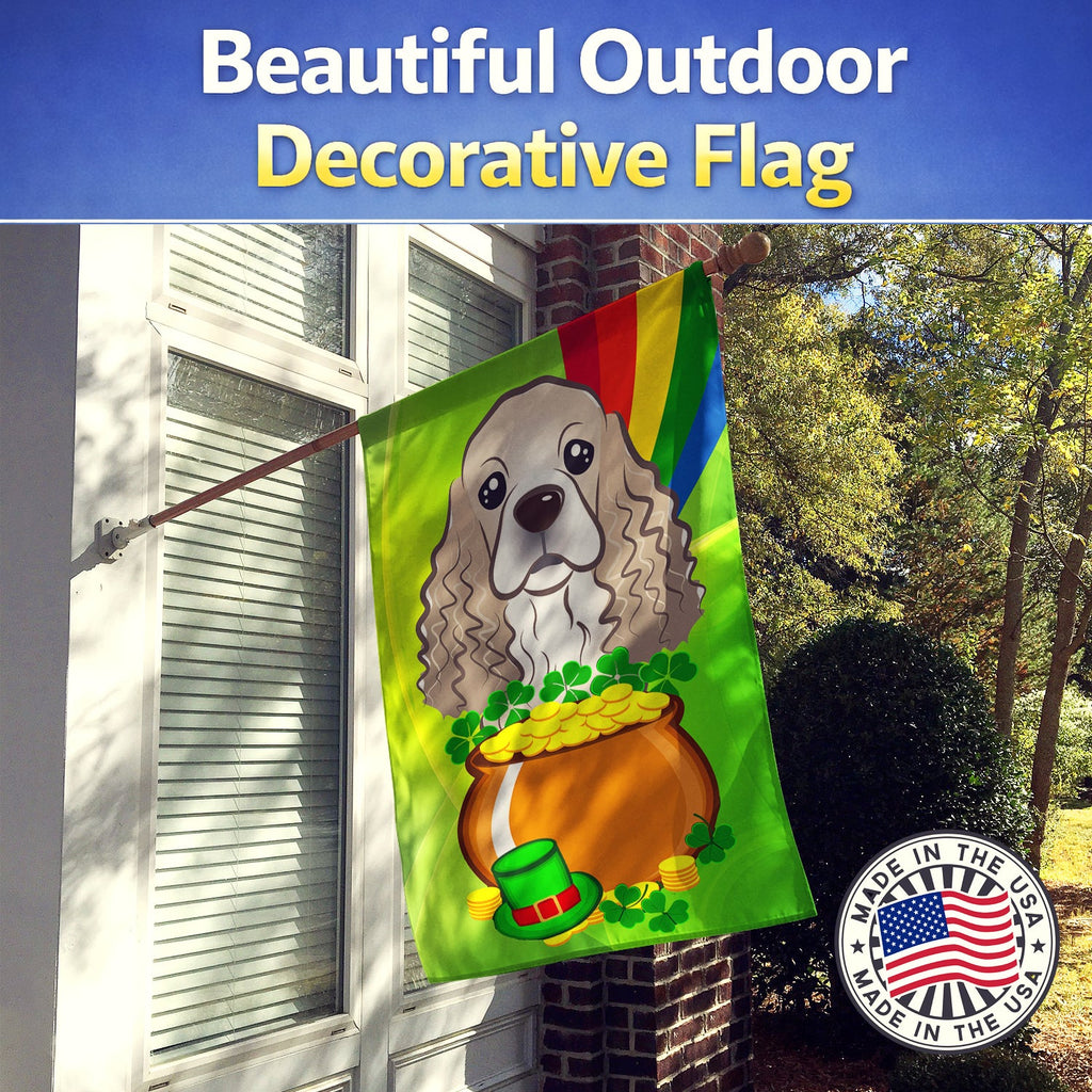 House Flag 28x40 Porch Sleeve Pole Decorative Outside Yard Banner Artwork Wall Hanging, Polyester
