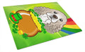 Cutting Board Tempered Glass Kitchen Cutting Surface, Heat Resistant Chopping, Non-Slip Feet, Food Prep & Serving