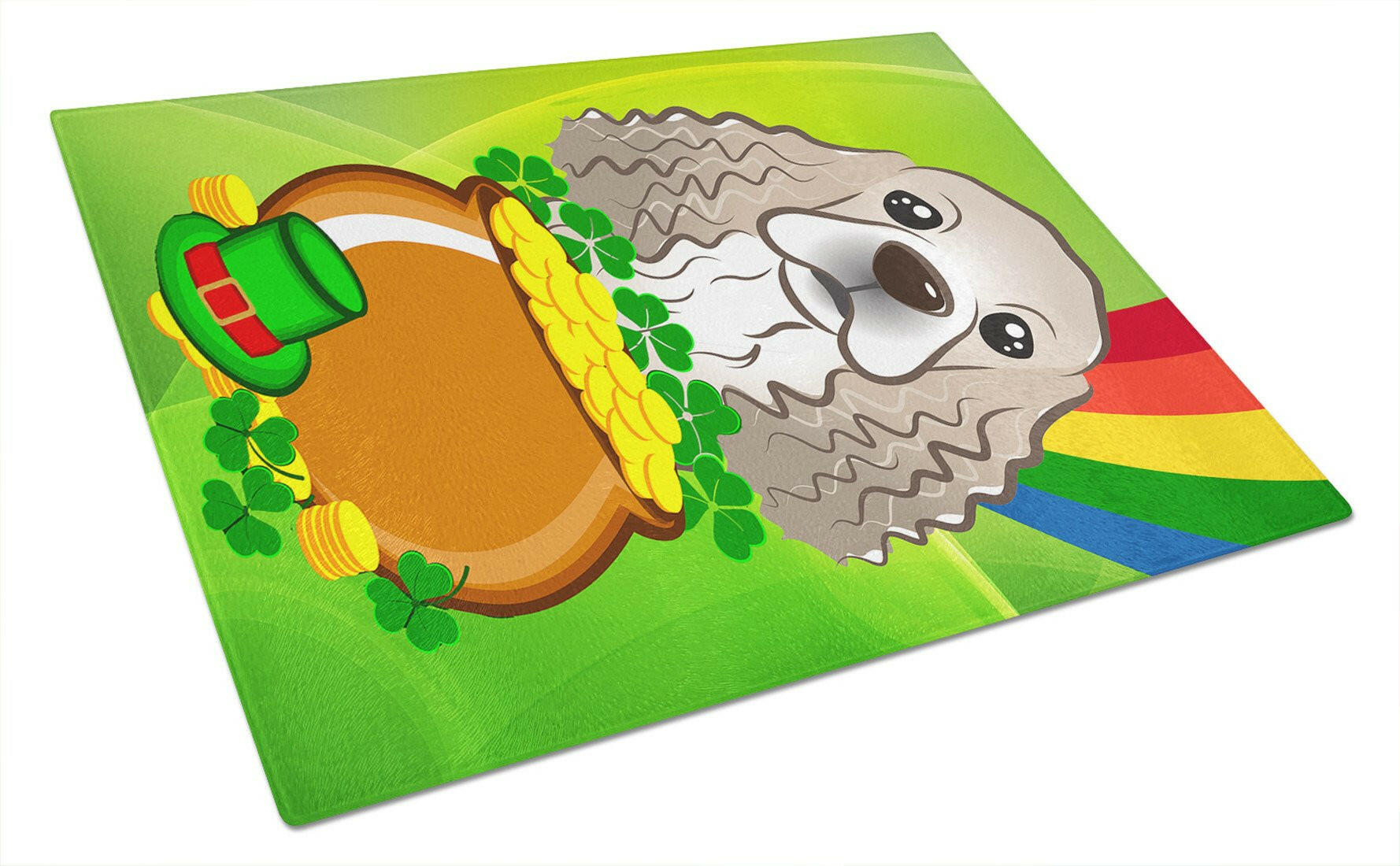 Cutting Board Tempered Glass Kitchen Cutting Surface, Heat Resistant Chopping, Non-Slip Feet, Food Prep & Serving