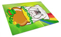 Cutting Board Tempered Glass Kitchen Cutting Surface, Heat Resistant Chopping, Non-Slip Feet, Food Prep & Serving