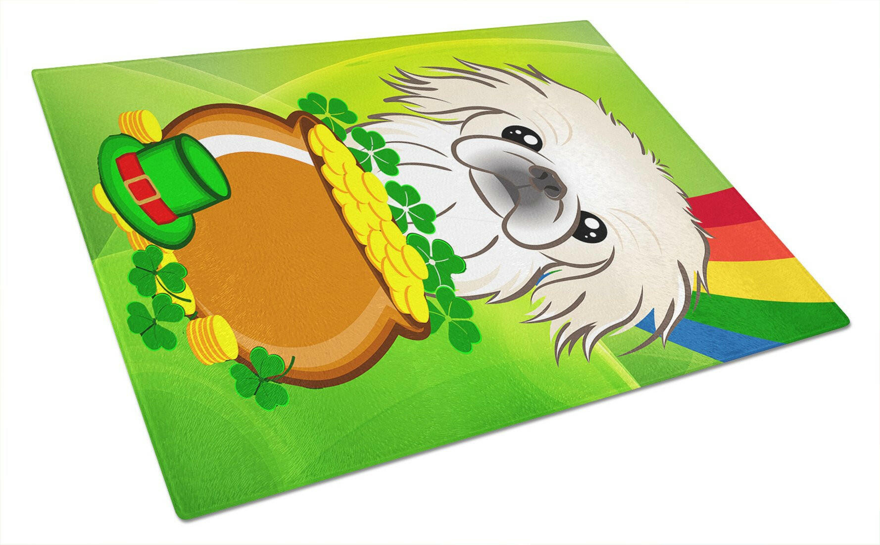 Cutting Board Tempered Glass Kitchen Cutting Surface, Heat Resistant Chopping, Non-Slip Feet, Food Prep & Serving