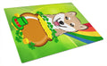 Cutting Board Tempered Glass Kitchen Cutting Surface, Heat Resistant Chopping, Non-Slip Feet, Food Prep & Serving