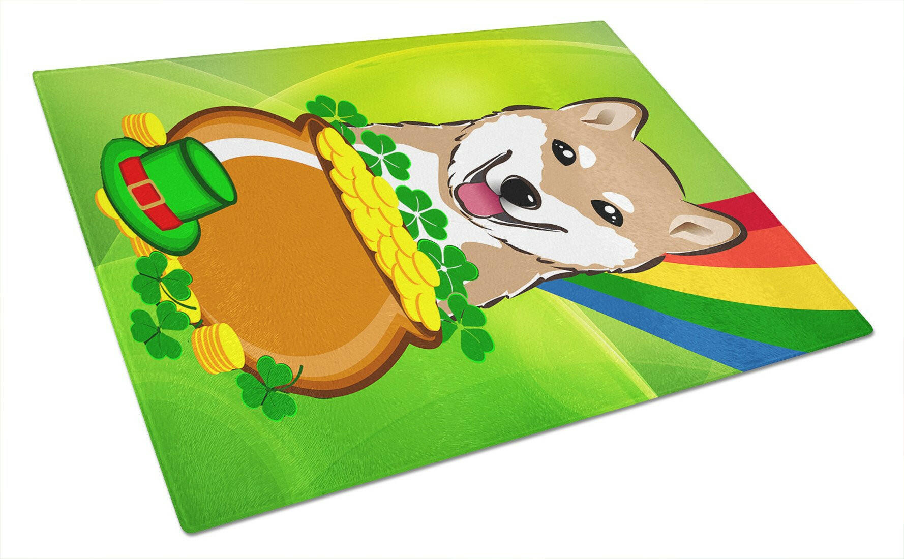Cutting Board Tempered Glass Kitchen Cutting Surface, Heat Resistant Chopping, Non-Slip Feet, Food Prep & Serving