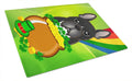Cutting Board Tempered Glass Kitchen Cutting Surface, Heat Resistant Chopping, Non-Slip Feet, Food Prep & Serving