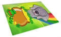 Cutting Board Tempered Glass Kitchen Cutting Surface, Heat Resistant Chopping, Non-Slip Feet, Food Prep & Serving