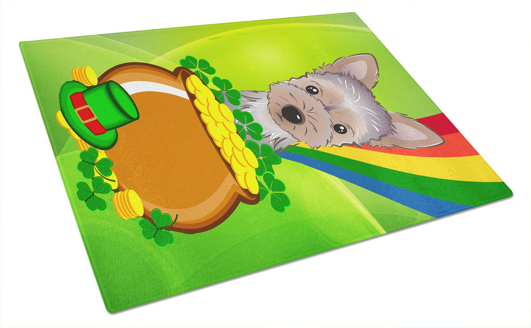 Cutting Board Tempered Glass Kitchen Cutting Surface, Heat Resistant Chopping, Non-Slip Feet, Food Prep & Serving