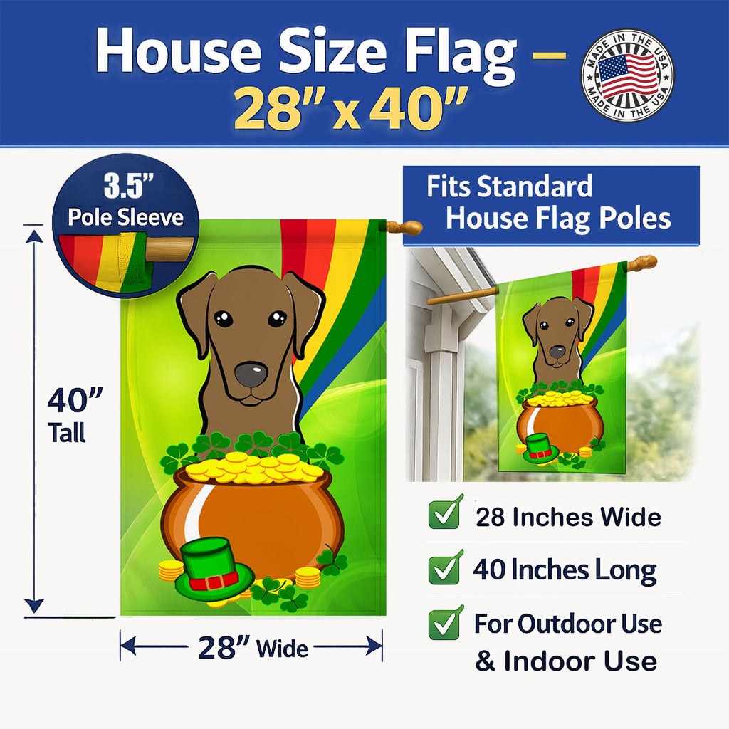 House Flag 28x40 Porch Sleeve Pole Decorative Outside Yard Banner Artwork Wall Hanging, Polyester