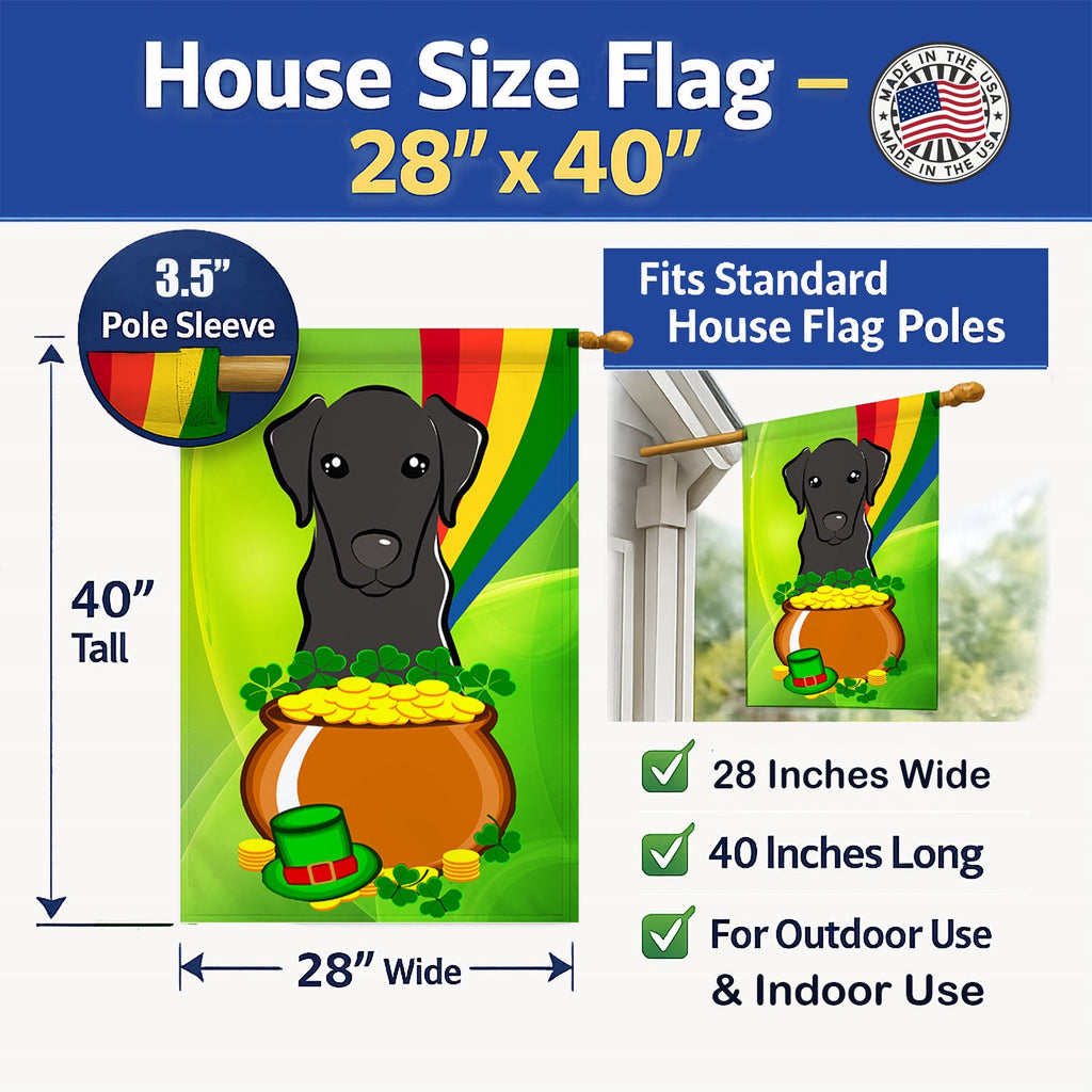 House Flag 28x40 Porch Sleeve Pole Decorative Outside Yard Banner Artwork Wall Hanging, Polyester